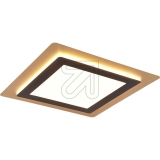 TRIO<br>CCT-LED-Deckenleuchte Morgan eckig schwarz-gold 2700-6500K 641510280<br>Artikel-Nr: 660675