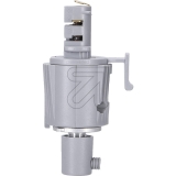 Global Trac<br>Euro round adapter for 3-phase track GA300-1, gray max. 3A/50N<br>Article-No: 667805