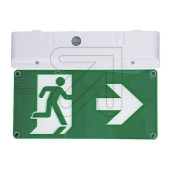 olympia electronics<br>LED exit sign luminaire PLD-25/NST, wall/ceiling 3.6V/1.5Ah Ni-MH/4.3W, incl. 10 pictograms<br>Article-No: 669510