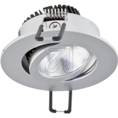 EVN<br>LED recessed spotlight Ra>95, Dim-2-warm, 6W, chrome-metal. 230V, beam angle 38°, swiveling, PC20N615D2W<br>Article-No: 679165