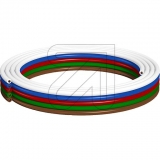 EVN<br>Flachbandkabel 5pol. für RGB und RGB+W-Strips, L1m ASLRGBW<br>Artikel-Nr: 684840