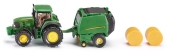 siku<br>Model tractor metal John Deere with baler 1665<br>Article-No: 4006874016655