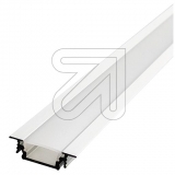 EGB<br>aluminum installation profile set W24/18xH7mm, L2000mm for strips max. W10mm, clip cover opal<br>Article-No: 686680