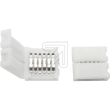 EGB<br>Clip-Verbinder für RGB+CCT-Stripes 12mm (6-polig)<br>-Preis für 5 Stück<br>Artikel-Nr: 689365