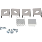 EGB<br>accessory set for mounting profile item no. 689 265 Contents: 2x end caps + 4x retaining clips<br>Article-No: 692545