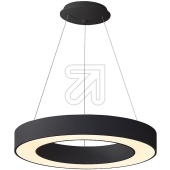 EVN<br>LED-Ring-Pendelleuchte Ø600mm, 50W CCT, schwarz DALI, RPD600925<br>Artikel-Nr: 696080