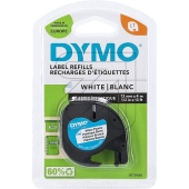 DYMO<br>Schriftband LT-Kunststoff für LetraTag 91221 - schwarz auf weiss<br>Artikel-Nr: 757870