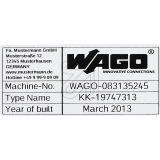 Wago<br>Nameplates silver-colored 210-804<br>-Price for 500 pcs.<br>Article-No: 758185