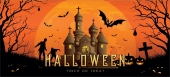EUROPALMS<br>Halloween Banner, Haunted House, 400x180cm<br>Article-No: 80164200
