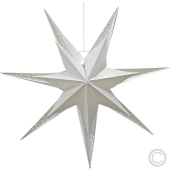 Hellum<br>LED-Kunststoff-Stern für innen und außen 1 LED 63x63cm weiß 578720<br>Artikel-Nr: 820160