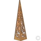 HellumLED-Holz-Leuchter Pyramide 8 LEDs bernstein zum Stellen #10,5x45cm 522204Artikel-Nr: 820180