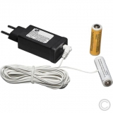 Konstsmide<br>Netzadapter Steckernetzteil 230V für batteriebetriebene Artikel 2 Mignon 3V=/0,5A 5162-000<br>Artikel-Nr: 830930