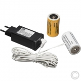 Konstsmide<br>Mains adapter for battery-powered articles 2 x C 3V 5172-000<br>Article-No: 830945