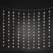 KonstsmideLED-Sternenvorhang Stranglänge 120cm, beleuchtete Länge 1,4m, Gesamtlänge 6,4m 120 LEDs warmweiß 3703-103Artikel-Nr: 831680
