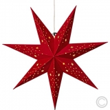 Konstsmide<br>Papier-Weihnachtsstern für LED-Birnenlampe 1 flamig 60x60cm rot 5950-550<br>Artikel-Nr: 831745