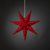 KonstsmidePapier-Weihnachtsstern für LED-Birnenlampe 1 flamig 60x60cm rot 5950-550Artikel-Nr: 831745