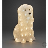 Konstsmide<br>LED-Acryl-Hund innen und außen 40 LEDs weiß 26x31cm 6299-103<br>Artikel-Nr: 831775