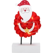 Konstsmide<br>LED Holzsilhouette Santa mit Baumwolle 3267-550<br>Artikel-Nr: 831915
