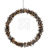 Konstsmide<br>LED metal wreath frosted 600 amber. LED outside 2757-830<br>Article-No: 832155