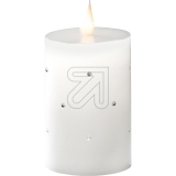 Konstsmide<br>LED real wax candle white with crystals 11.8cm 1837-100<br>Article-No: 832195