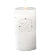 Konstsmide<br>LED real wax candle white with crystals 14.3cm 1838-100<br>Article-No: 832200