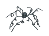 EUROPALMS<br>Halloween Spider, animated, 110x8cm