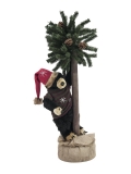 EUROPALMS<br>Weihnachtsbär, mit Tanne, 105cm