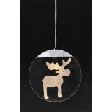 KRINNER<br>LED acrylic glass coin Moose 76103<br>Article-No: 833535