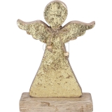 Söllner Floristik<br>Wooden angel gold 05262<br>Article-No: 834835