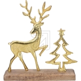 Söllner Floristik<br>Metal deer with tree 05299<br>Article-No: 834850