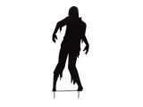 EUROPALMS<br>Silhouette Metall Zombie Mann, 135cm