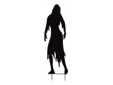 EUROPALMS<br>Silhouette Metall Zombie Frau, 135cm