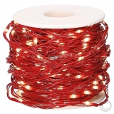 LUXA<br>Micro LED light chain Professional 500 flg. warm white, red metal wire 55421<br>Article-No: 836450
