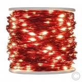 LUXA<br>Micro LED-Lichterkette Professional 500 flg. bernsteinfarben, roter Metalldraht 55483<br>Artikel-Nr: 836455