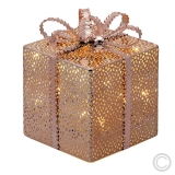 LUXA<br>LED gift box copper colored 20 LEDs warm white à13x16,5cm 49895<br>Article-No: 836705