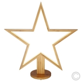 LUXA<br>LED wooden star 216 LEDs warm white Ø 16x53x55cm 47525<br>Article-No: 836790