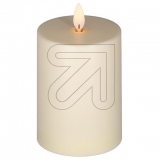 LUXA<br>LED candle ivory with satined surface 11cm 1 LED Ø 8x11cm cream 48898<br>Article-No: 836965