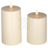 LUXALED Kerze elfenbein mit satinierter Oberfläche 11cm 1 LED Ø 8x11cm creme 48898Artikel-Nr: 836965