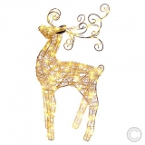 LUXA<br>LED reindeer standing 47cm copper-colored 100 LEDs warm white 22x8x47cm 63365<br>Article-No: 837350