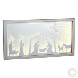 LUXA<br>LED Infinity Mirror Dekopaneel Nativity 67 LEDs warm white 22x42x2.3cm 62948<br>Article-No: 837365