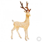 LUXA<br>LED metal reindeer 200 LEDs amber 55x105cm 63891<br>Article-No: 837425