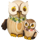 Drechslerei Kuhnert<br>Mini owl with child 37344<br>Article-No: 838875