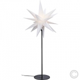 SAICO<br>LED plastic chandelier Christmas star Ø 24x62cm white 1 LED CAS30194<br>Article-No: 839545