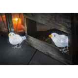 KonstsmideLED-Acryl-Vögel 40 LEDs weiß 16x11,5cm innen und außen 6144-203Artikel-Nr: 840730