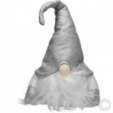 Best Season<br>LED Gnome Joylight 1 LED Ø 16x27cm silver 991-69<br>Article-No: 842785