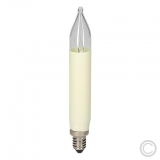 EGB<br>Stem candle ivory 23V/3W E10 clear 30-8711<br>-Price for 3 pcs.<br>Article-No: 850030