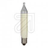 Konstsmide<br>Small shaft candle, ivory 8V/3W E10 1052-020<br>-Price for 2 pcs.<br>Article-No: 850490