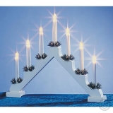 Konstsmide<br>Wooden candlestick with 7 top candles 34V/3W 38x31cm white 2262-210<br>Article-No: 854120