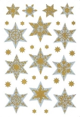 Herma<br>Sticker Christmas 3948 gold embossed stars<br>Article-No: 4008705039482