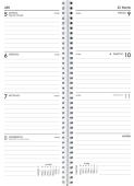 Zettler<br>Weekly note book 105x295 1 week/2 page 112 pages 709-0000<br>Article-No: 4006928023417